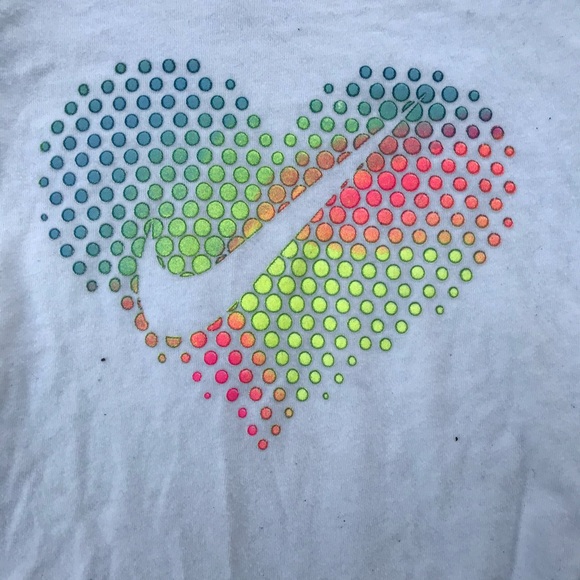 Rainbow Heart Nike Tee - Picture 2 of 4